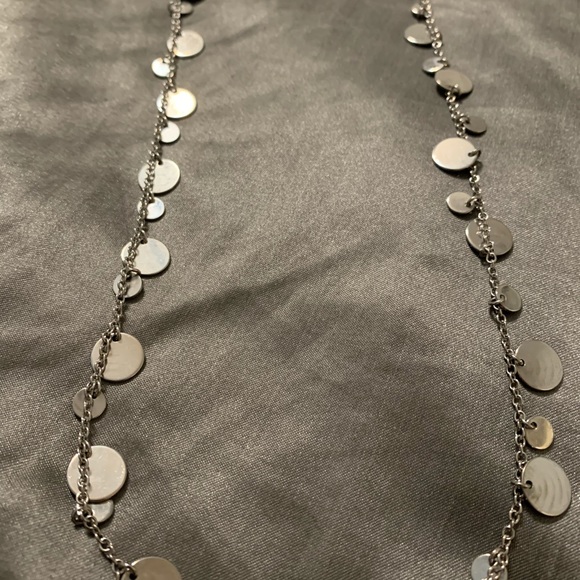 Lia Sophia silver tone necklace, 36 inches long - Picture 2 of 4